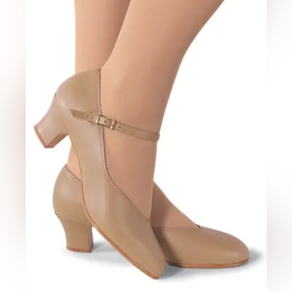Capezio Adult Jr. Footlight Character Shoes - Caramel 8 1/2 M E8 65 550 CAR